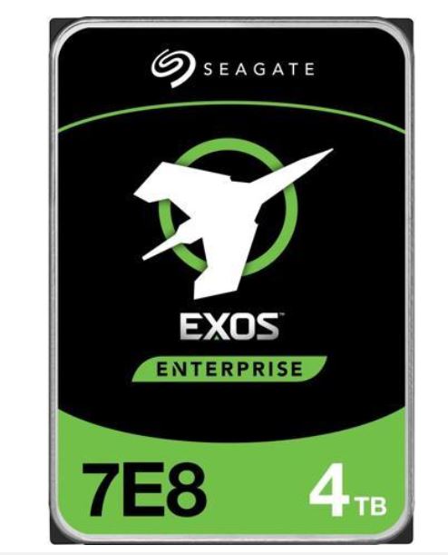 Seagate 4TB 3.5' SATA EXOS 7E8 512E Enterprise Capacity 512E Internal, 216MB/s, 7200RPM Self-Encrypting (SED), 5 Years Warranty
