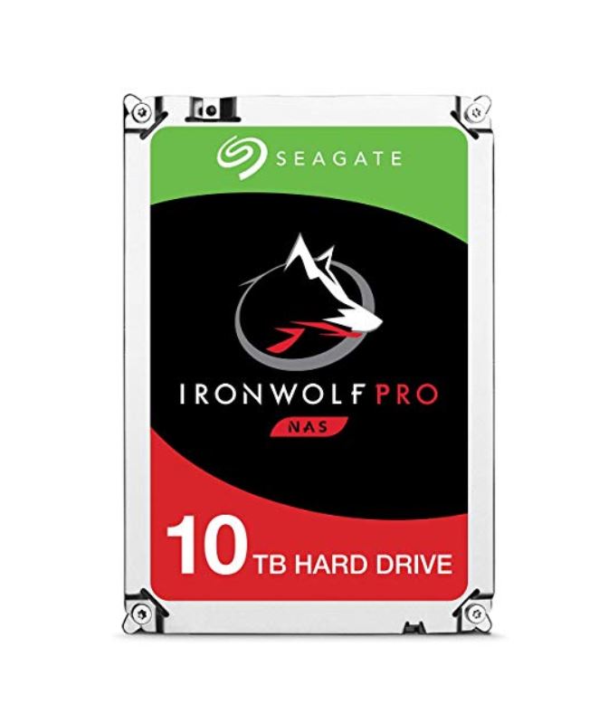 Seagate 10TB 3.5' IronWolf Pro NAS  SATA3 NAS 24x7 Performance, 7200 RPM, 256MB Cache HDD (ST10000NE0008)