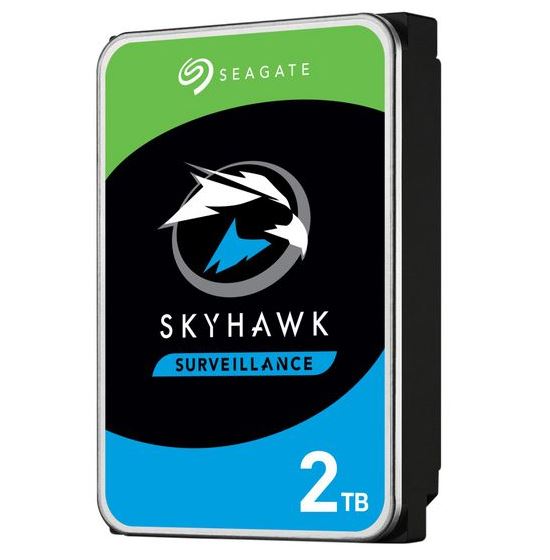 Seagate 2TB 3.5' SkyHawk Surveillance, 5900RPM SMR SATA3 6Gb/s 256MB 24x7 HDD- (Replace HASEA2TB-SHSV359)