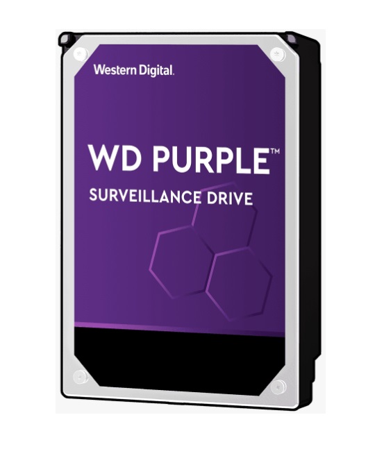 Western Digital WD Purple 6TB 3.5' Surveillance HDD 5400RPM 64MB SATA3 175MB/s 180TBW 24x7 64 Cameras AV NVR DVR 1.5mil MTBF 3yrs ~WD62PURZ