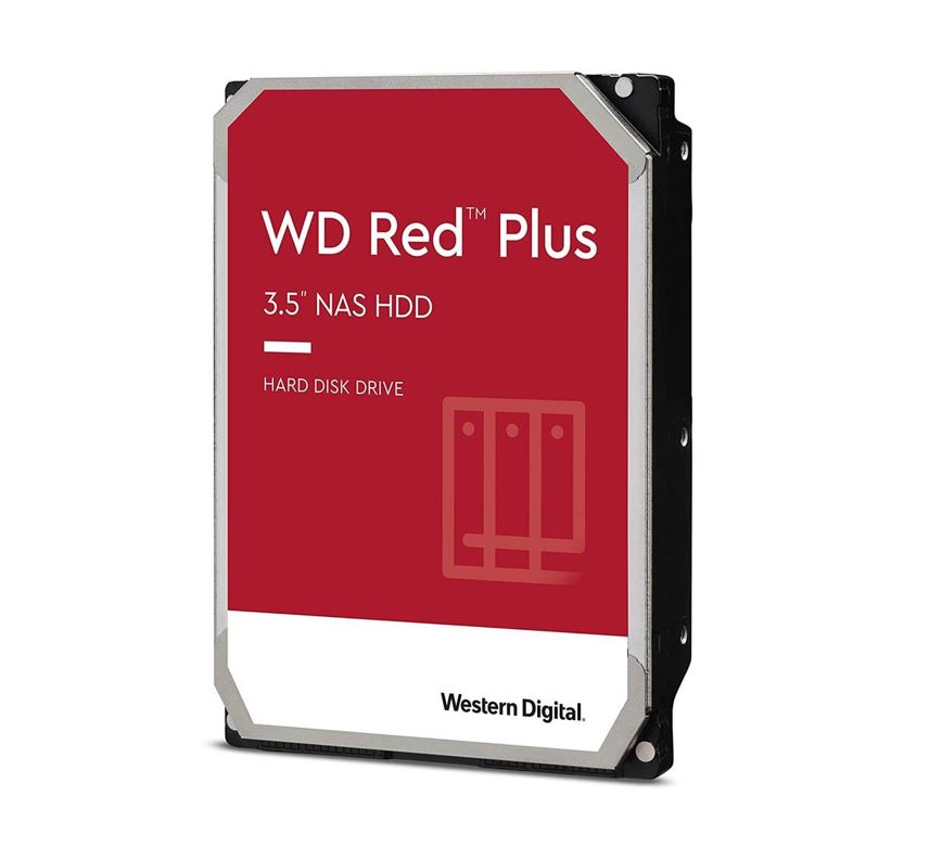 Western Digital WD Red Plus 12TB 3.5' NAS HDD SATA3 7200RPM 256MB Cache 24x7 180TBW ~8-bays NASware 3.0 CMR Tech 3yrs wty ~WD121KFBX