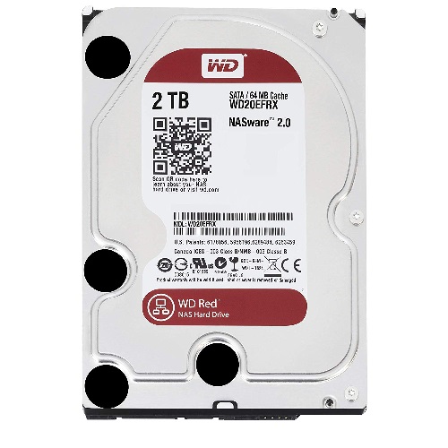 Western Digital WD Red 2TB NAS 64MB 3.5' 5400RPM SATA3 6Gb/s 64MB Cache