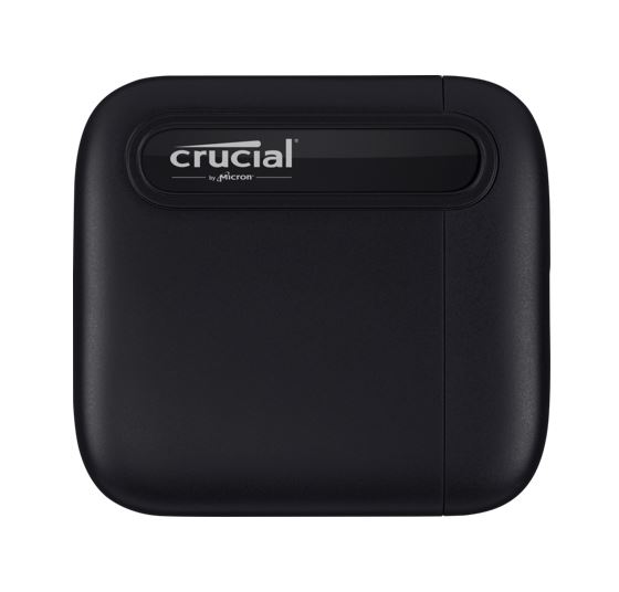 Crucial X6 2TB External Portable SSD 540MB/s USB3.2 USB-C USB3.0 USB-A Durable Rugged Shock Vibration Proof for PC MAC PS4 PS5 Xbox Android iPad Pro