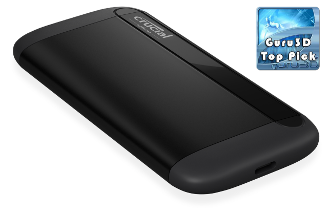 Crucial X8 2TB External Portable SSD ~1050MB/s USB3.2 USB-C USB3.0 USB-A Durable Rugged Shock Proof for PC MAC PS4 Xbox Android iPad Pro