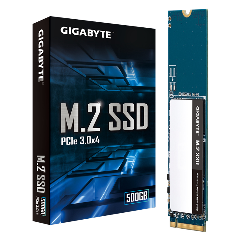 Gigabyte M.2 SSD 500GB, PCI-E 3.0 x4, NVMe 1.4, 2280, 3400 MB/s Read, 3200 MB/s Write, 300 TBW, 5 Years Warranty