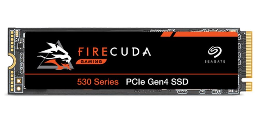 Seagate 2TB Firecuda 530 Gen4 M.2 2280 NVMe 1.4 PCIe Gen4, Read up to 7,300MB/s, Write up to 6,900MB/s, Random R/W 1000K/1,000K IOPS, Gaming SSD