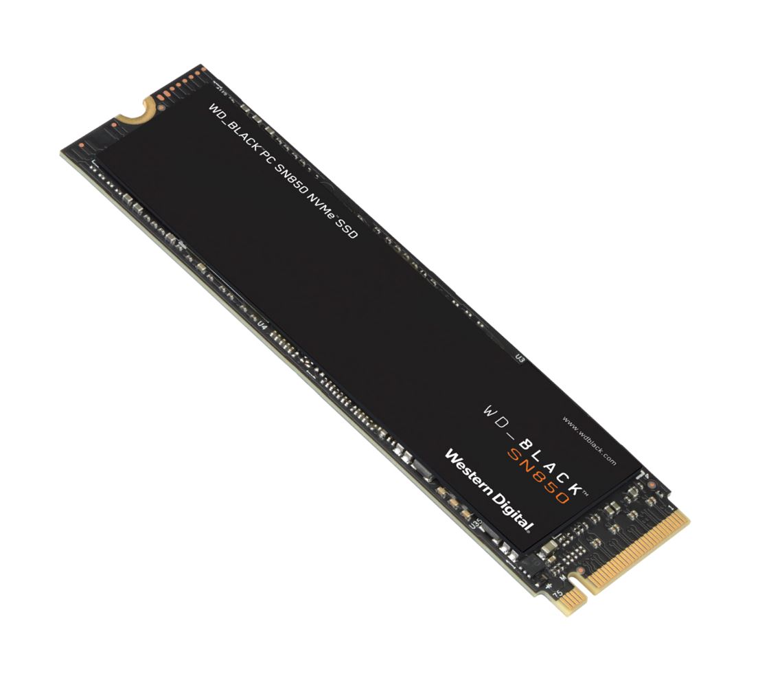 Western Digital WD Black SN850 2TB Gen4 NVMe SSD for PS5 - 7000MB/s 5100MB/s R/W 1200TBW 1000K/710K IOPS 1.75M Hrs MTBF M.2 PCIe4.0 5yrs