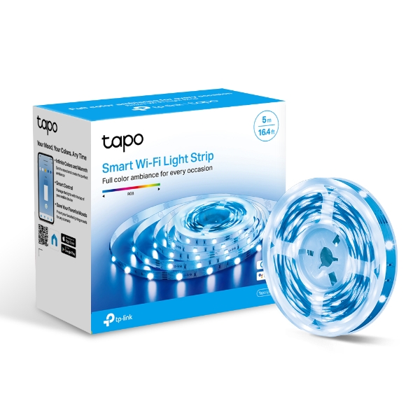 buy TP-Link Tapo L900-5 Smart Wi-Fi Light Strip, Flexible Length, 3M Adhesive, Energy Saving, Voice Control, No Hub Required online from our Melbourne shop