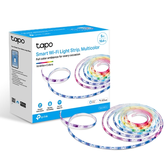 buy TP-Link Tapo L920-5 Smart Wi-Fi Light Strip, Multicolor, Pu Coating For External Protection, Voice Control, 50 Separate Colour Zones, No Hub Required online from our Melbourne shop