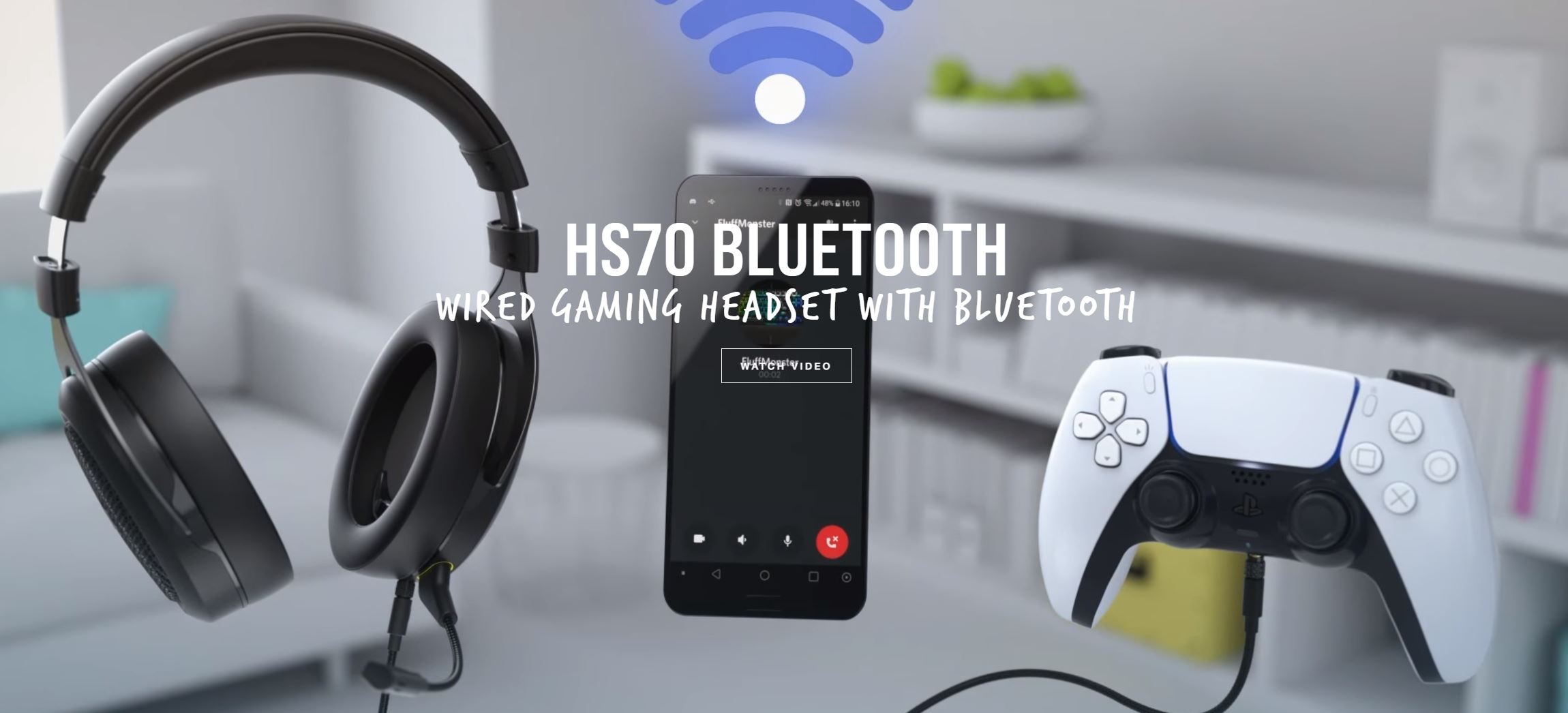 Corsair HS70 Wired & Bluetooth 5 for 30 Hrs, 24-bit USB Audio, Discrod 50mm Driver Headset Black. PC, XBox, Switch,  PS4 and PS5 Compatible. Headphone
