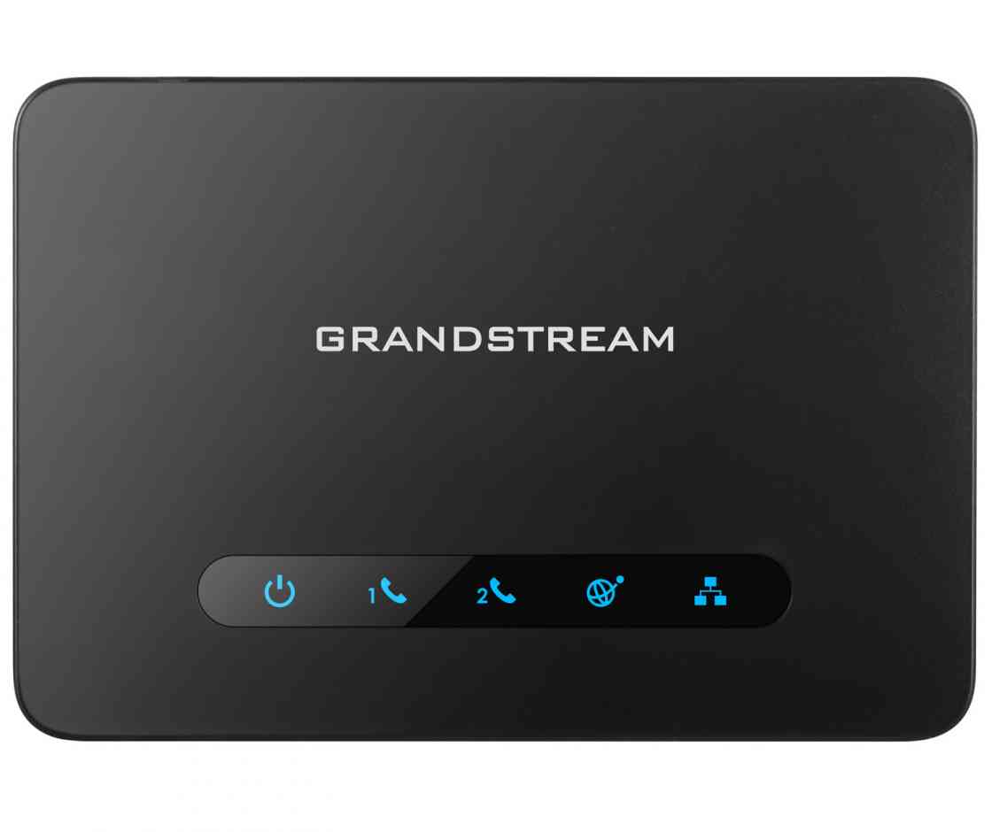 Grandstream HT812 FXS ATA, 2 Port Voip Gateway, Dual GbE Network