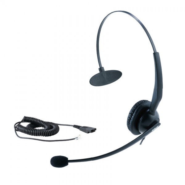 Yealink YHS33 Wideband Headset for Yealink IP Phone, RJ9 Connection, Over the Head, Mono, Noise Cancelling Microphone, Plug and Play ( LS )