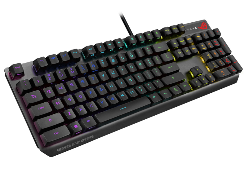 buy ASUS XA05 ROG STRIX SCOPE RX/RD RED RX Optical Gaming Keyboard for FPS, RGB, USB 2.0 Passthrough, Alloy Top, Stealth Key, online from our Melbourne shop