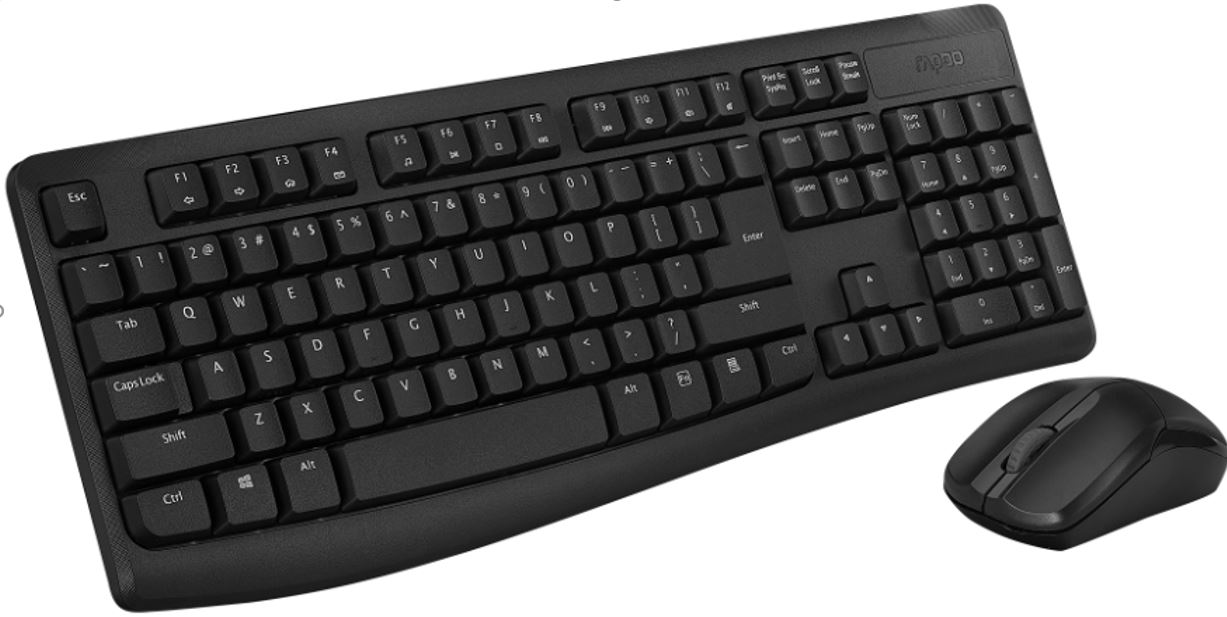 RAPOO X1800Pro Wireless Mouse & Keyboard CoMBo 2.4G, 10M Range