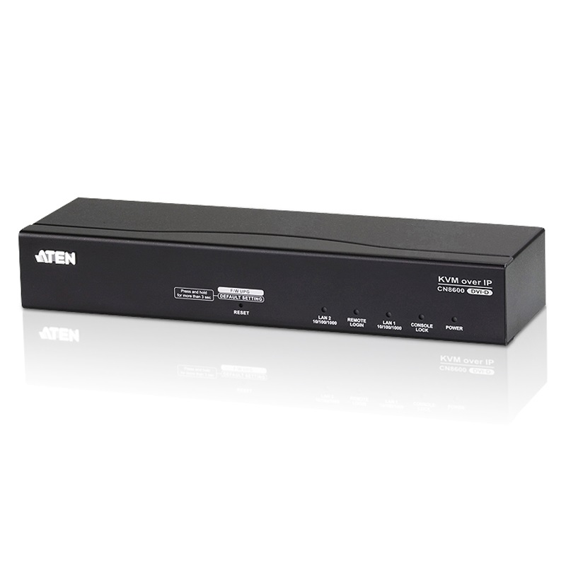 Aten DVI KVM Over IP (1- Port), Audio /Virtual Media/Smart Card/CAC