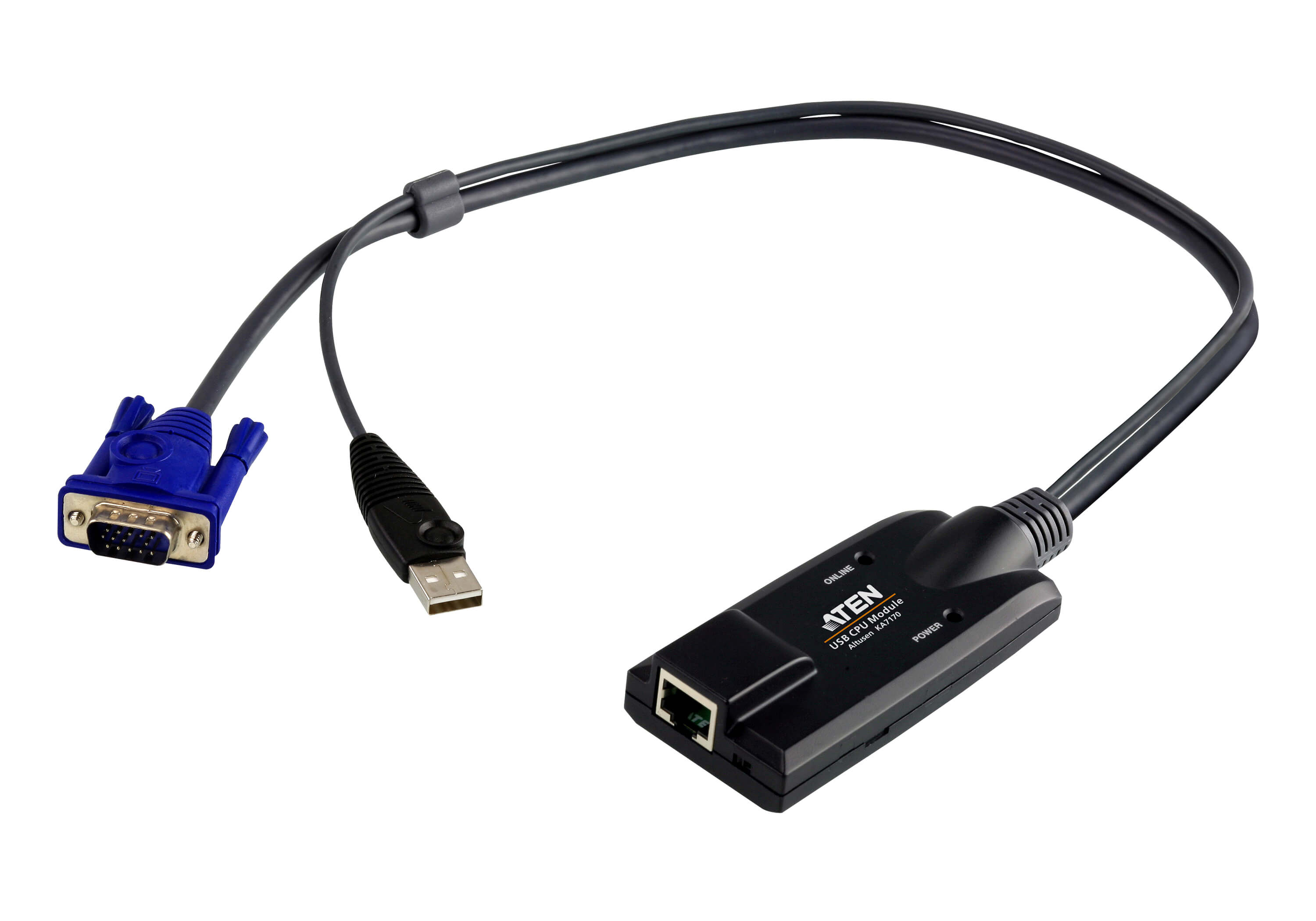 Aten KVM Cable Adapter with RJ45 to VGA & USB for KH, KL, KM and KN series