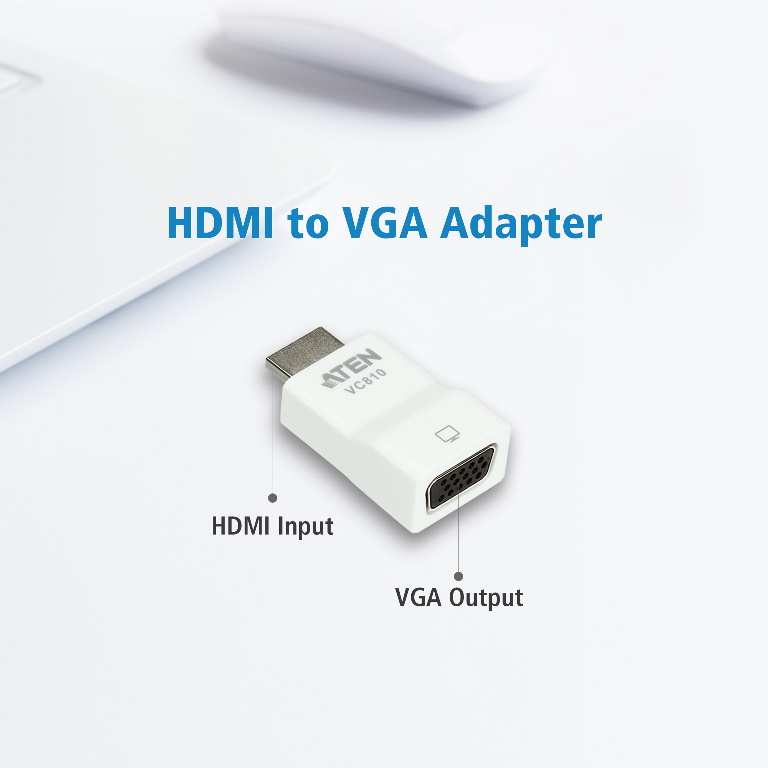 Aten HDMI to VGA Converter - Supports Up To 1920 x 1200, 1080p