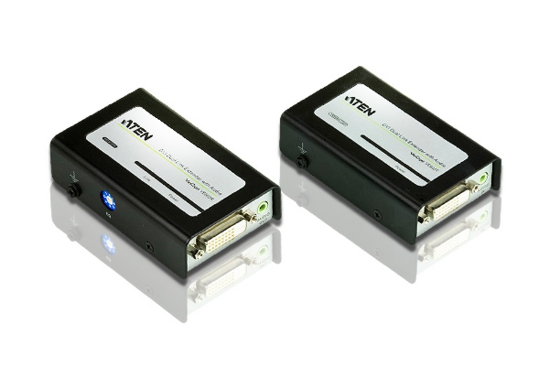 Aten DVI Dual Link Over 2 Cat 5 Extender With Audio(LS)