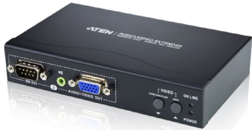 Aten VGA/Audio/RS-232 Cat 5 Receiver with Dual Output (1280 x 1024@200m) (LS)