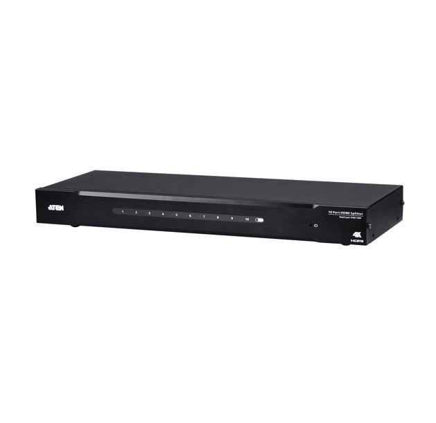 Aten VS0110HA 10-Port 4K HDMI Splitter, HDCP 1.4 compliant, Built-in bi-directional RS-232, Supports Dolby True HD & DTS HD Master Audio, EDID Expert™