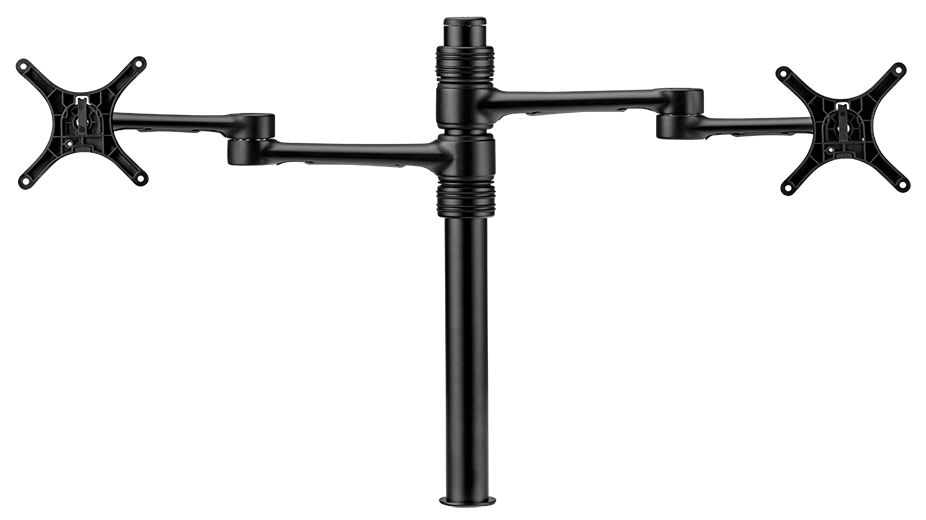 buy Atdec Articulated Dual Monitor Arm, Fits Up to 2x 27' Monitors Landscape, 8kg Max Load Each, Bolt Through & F-Clamp Fixing, Black, 10 Year Warranty online from our Melbourne shop