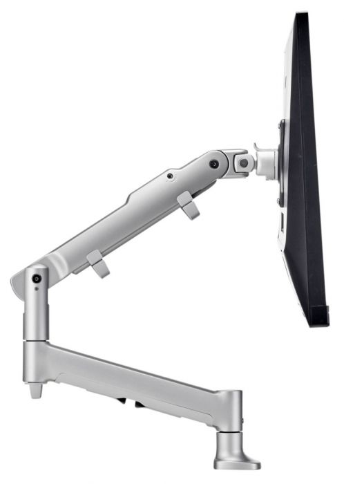 Atdec AWM Single Monitor Arm, Up to 32' Display, 9KG Max Load, F-Clamp Fixing, Silver, 10 Year Warranty