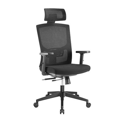 Brateck Ergonomic Mesh Office Chair with Headrest (655x675x1165-1265mm) Up to 150kg - Mesh Fabric