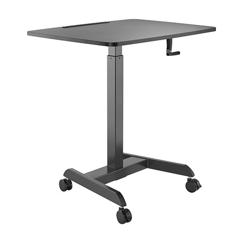 buy Brateck Manual Height Adjustable Workstation with casters - Black online from our Melbourne shop