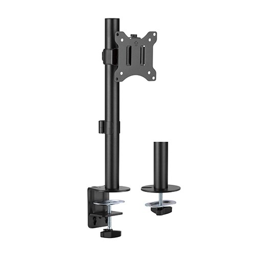 Brateck Pole Mount Single Monitor Mount Fit Most 17'-32' Monitors, Up to 9kg per screen VESA 75x75/100x100