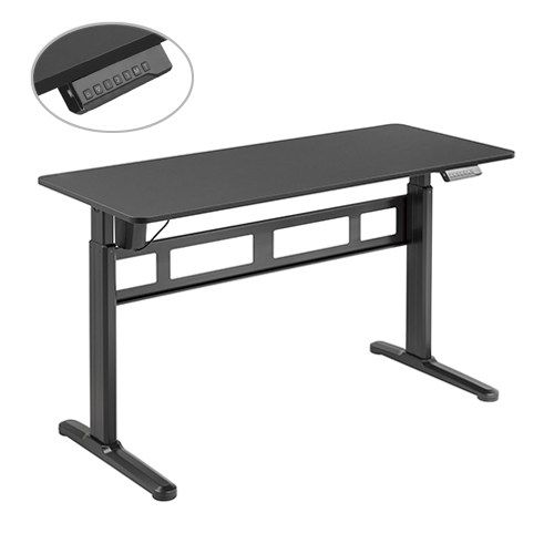 buy Brateck Stylish Single-Motor Sit- Stand Desk 1400x600x740~1200mm - Black online from our Melbourne shop