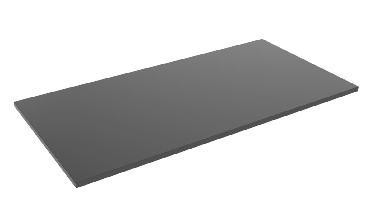 Brateck Particle Board Desk Board 1500X750MM  Compatible with Sit-Stand Desk Frame  - Black-- (Request M09-23D-B for the Frame)