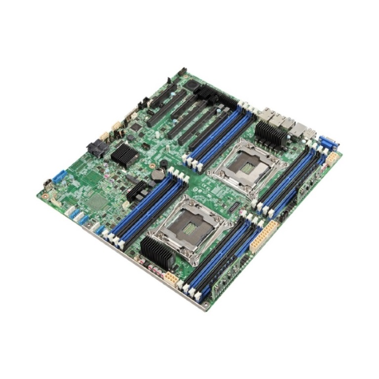 INTEL S2600CW2R Server Motherboard, Dual 2011, C612, 16xDIMM, 2xGbE, PCIe x16, SSI EEB