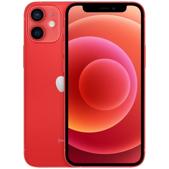 Apple iPhone 12 mini 128GB 5G Red - Super Retina XDR display, A14 Bionic chip, 5.4‑inch (diagonal) all‑screen OLED display