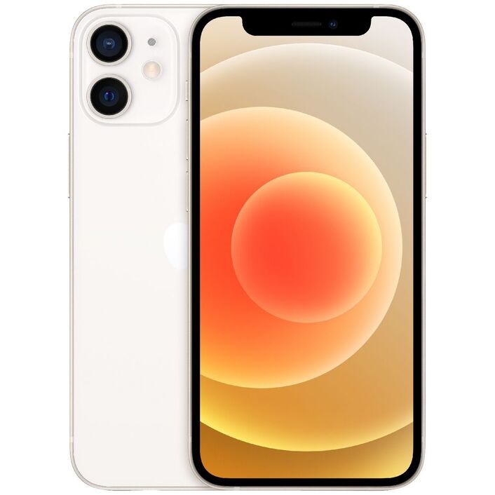 Apple iPhone 12 mini 128GB 5G White - Super Retina XDR display, A14 Bionic chip, 5.4‑inch (diagonal) all‑screen OLED display