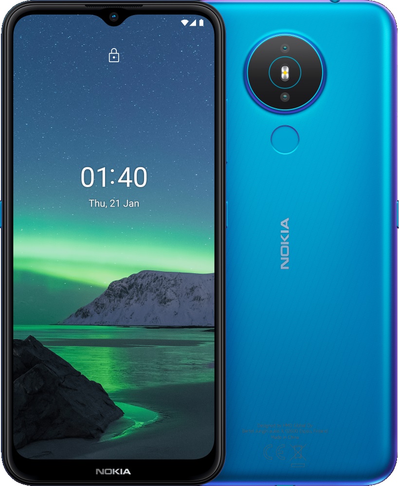 Nokia 1.4 32GB - Fjord *AU Stock*, 6.5' HD+ Display, 2GB/32GB Memory, Dual Camera, Dual SIM, Android Q Go, 4000 mAh Non Removable Battery