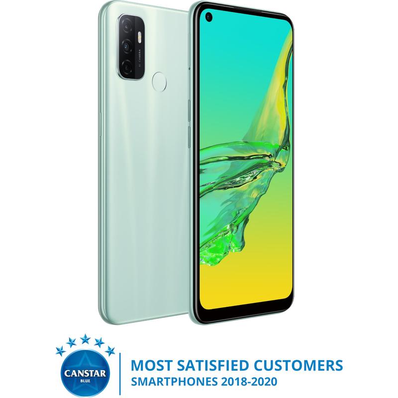 buy Oppo A53 64GB Mint Cream *AU STOCK* - 6.5' HD+ LED Screen, Dual Sim, 4GB/64GB, Tri-Camera, 5000mAh online from our Melbourne shop