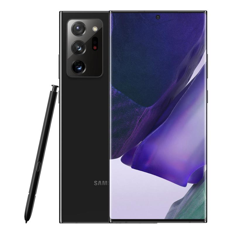 Samsung Galaxy Note20 Ultra 5G 256GB Mystic Black- S-Pen, 6.9' Display, 2.73 GHz, Octa Core, 12GB RAM, 256GB Memory, Tri-Camera, 4500 mAh Battery