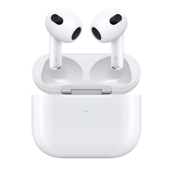 Apple AirPods (3rd generation) - White (MME73ZA/A), Amazing Sound Quality With Adaptive EQ, Sweat- And Water-Resistant (IPX4)³, Force Sensor Control