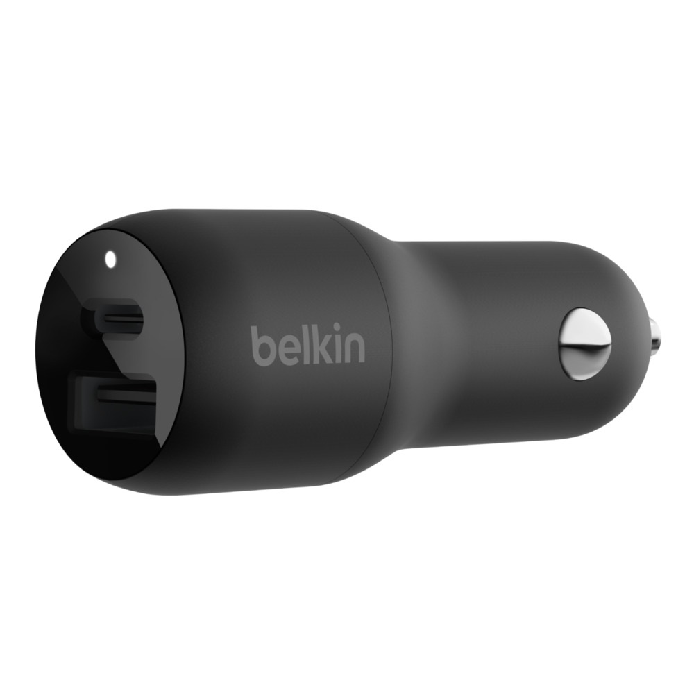 Belkin BOOST↑CHARGE™ Dual Car Charger with PPS 37W - Black (CCB004btBK), A Safe and Fast Charge in Your Car, Multi-Port, USB-C Power Delivery