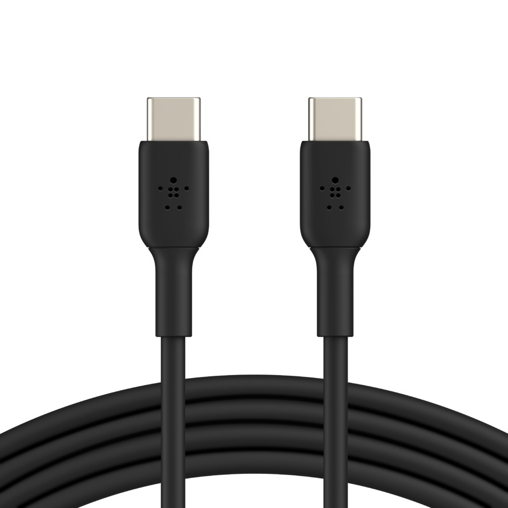 Belkin BOOST↑CHARGE™ USB-C to USB-C Cable (2m / 6.6ft) - Black (CAB003bt2MBK), Fast Charging, Quick Syncing Usb-C Cable,  up to 50% in around 36 mins.