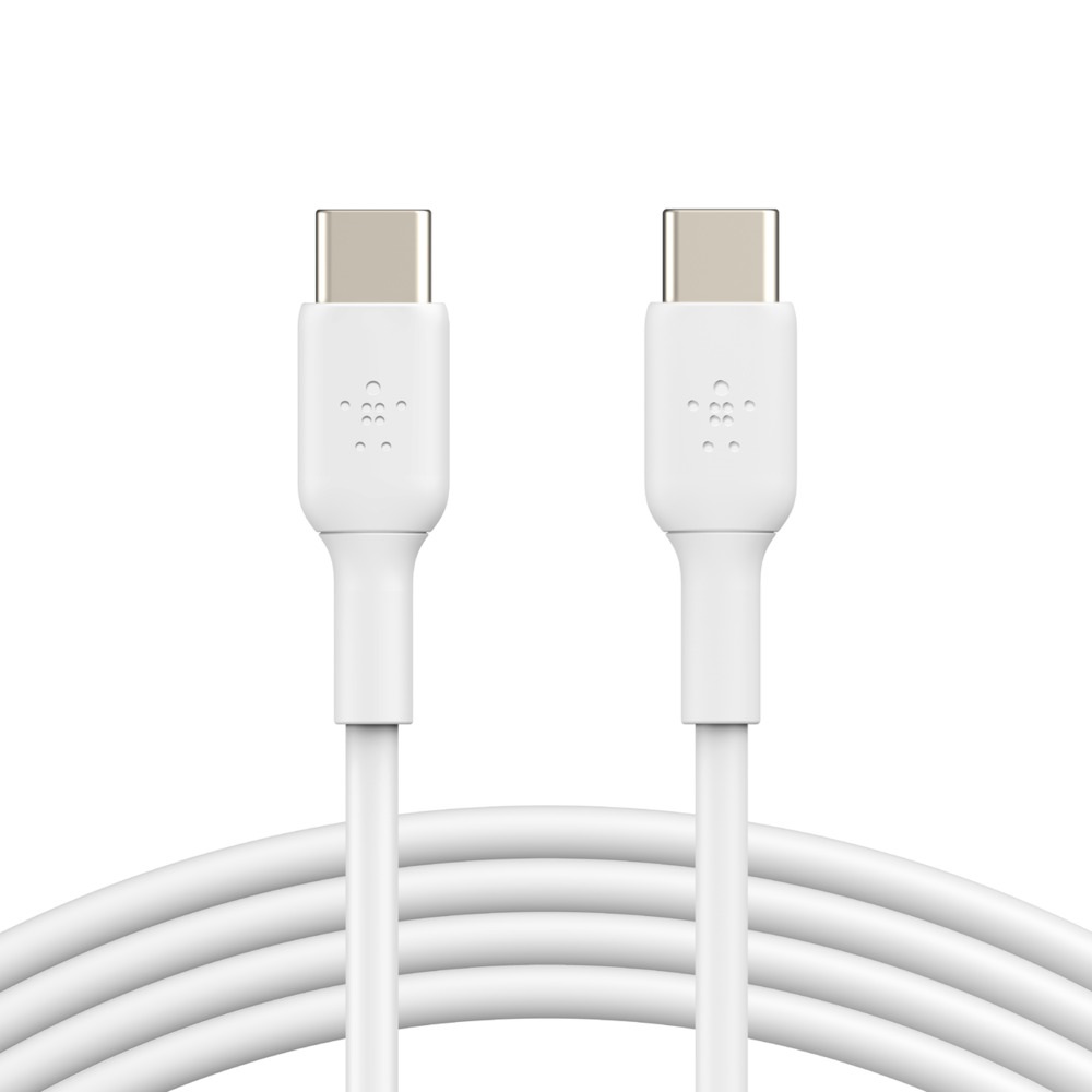 Belkin BOOST↑CHARGE™ USB-C to USB-C Cable (1m / 3.3ft) - White (CAB003bt1MWH), Supports fast charging, USB-IF certified, Quick Syncing Usb-C Cable