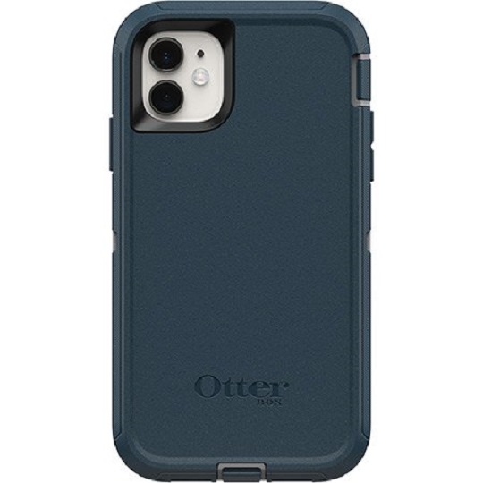 OtterBox Apple iPhone 11 Defender Series Screenless Edition Case - Blue (77-62459), Drop Protection, Multi-Layer Protection, Belt Clip/Holster