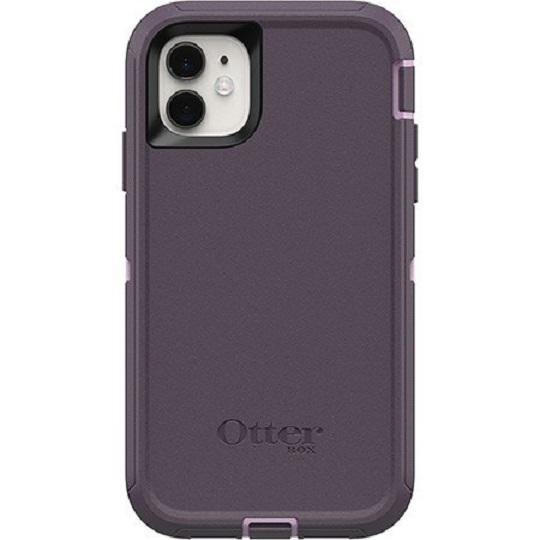 OtterBox Apple iPhone 11 Defender Series Screenless Edition Case - Purple Nebula (77-62458), Drop Protection, Multi-Layer Protection, Belt Clip