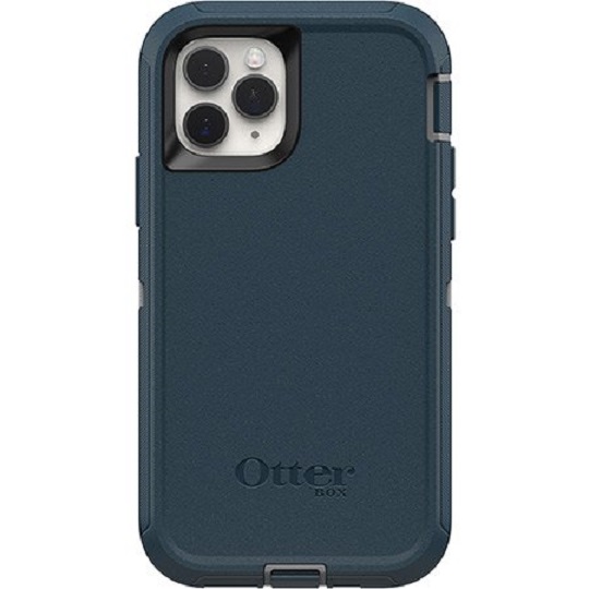 OtterBox Apple iPhone 11 Pro Defender Series Screenless Edition Case - Gone Fishin Blue (77-62521), Drop Protection, Multi-Layer Protection, Belt Clip