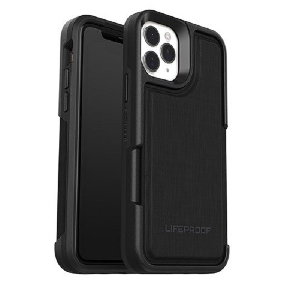 LifeProof Flip Case for Apple iPhone 11 Pro - Dark Night (Black/Grey) (77-63457), DropProof