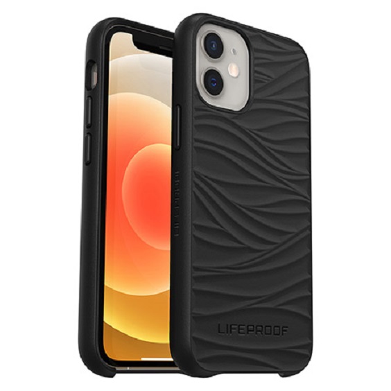 LifeProof WAKE Case for Apple  iPhone 12 Mini - Black (77-65398), Thin Profile, Soft Inner And Hard Outer Layers Absorbs And Deflect Impacts