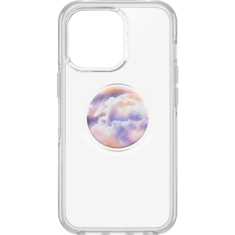 OtterBox Apple iPhone 13 Pro Otter + Pop Symmetry Series Clear Case - Stardust Pop (77-84518), Integrated PopGrip, Swappable PopTop