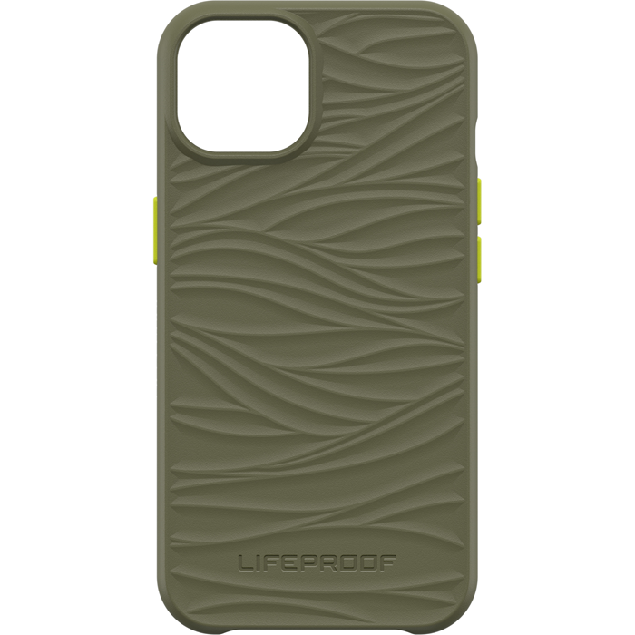 LifeProof WAKE Case for Apple  iPhone 13  - Green( 77-83564 ) - Mellow wave pattern, Sustainably made from over 85% ocean-based recycled plastic