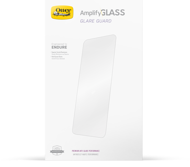 OtterBox Apple iPhone 13 Pro Max Amplify Glass Antimicrobial Screen Protector - Antimicrobial (77-85977), Ultra-Strong, 5X Anti-Scratch Defense