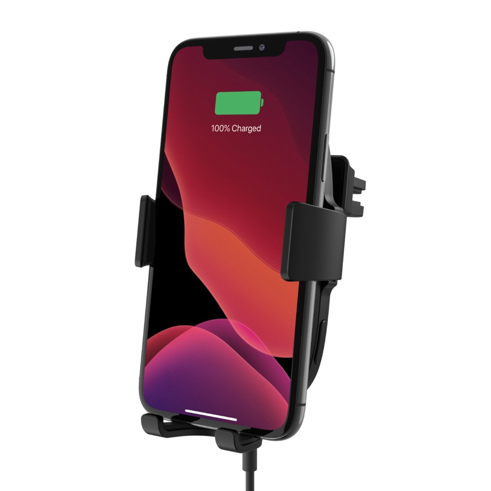 Belkin BOOST↑CHARGE™ Wireless Car Charger with Vent Mount 10W - Black (WIC001btBK), Fast wireless charging, Case compatible up to 3mm